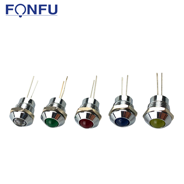 12mm light indicator waterproof metal led indicator 3V 6V12V 24V 36V 220V