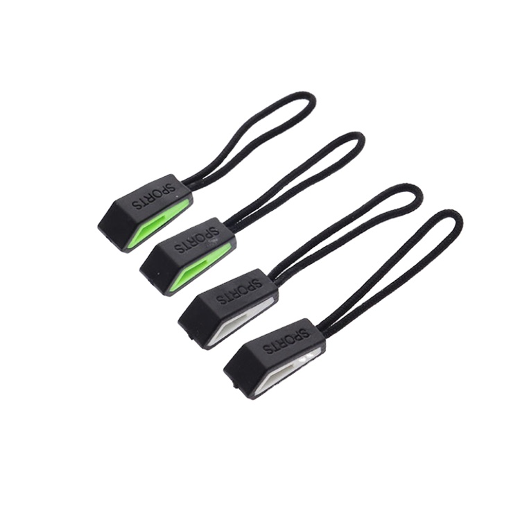 Custom Logo Zipper Puller Slider Colorful Fashion Nylon Double B Big Zipper Pullers