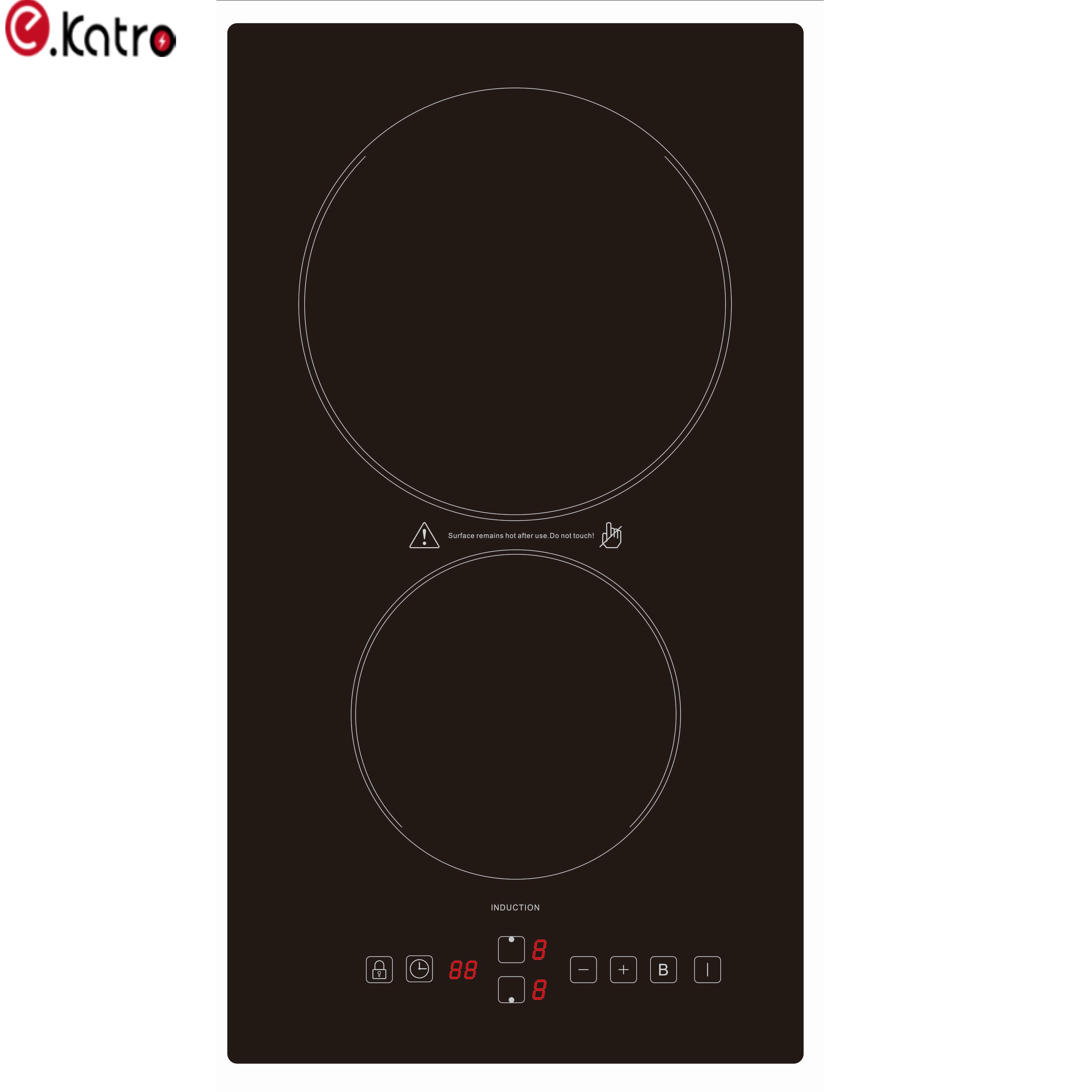 2 burners 30cm built in induction electric cooker cooktops hob schott ceran ceramic hob