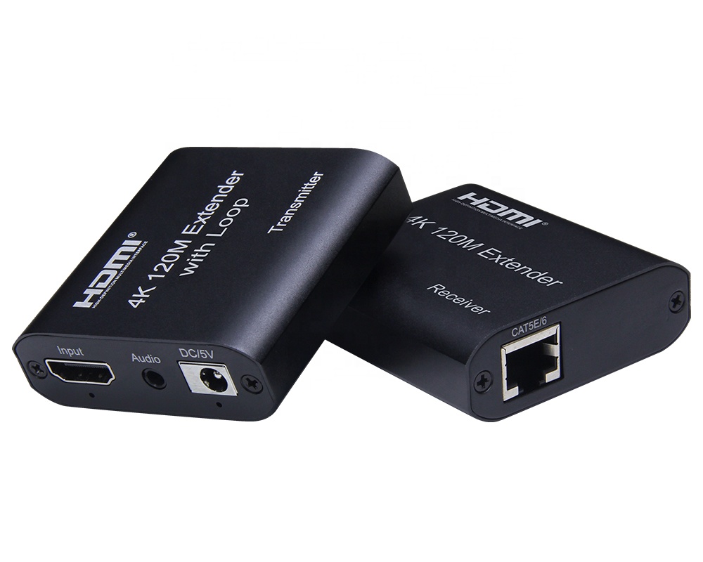 4k 30hz 120m 390ft HDMI по TCP IP Rj45 Cat5 Cat5e Cat6 Cat6e UTP STP Ethernet LAN удлинитель с петлей