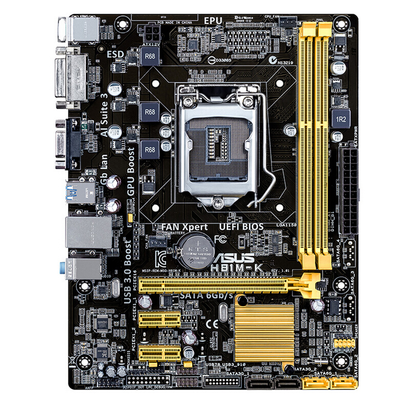 Новая материнская плата для ноутбука Asus H81M-K H81 большая доска