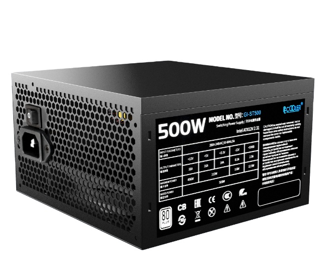 PCCOOLER компьютерный блок питания игровой ПК psu 500w