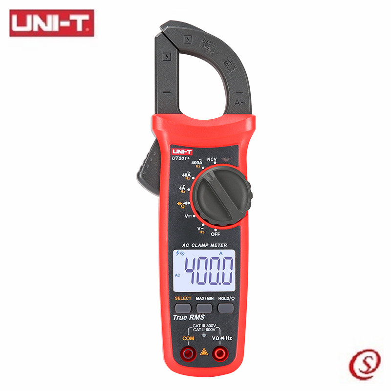 Цифровой токоизмеритель UT201 + 400-600A AC/DC с true rms и бесконтактным индикатором напряжения