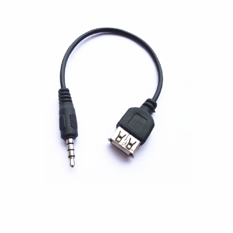 Usb Женский Aux 3,5 мм штекер аудио кабель-адаптер