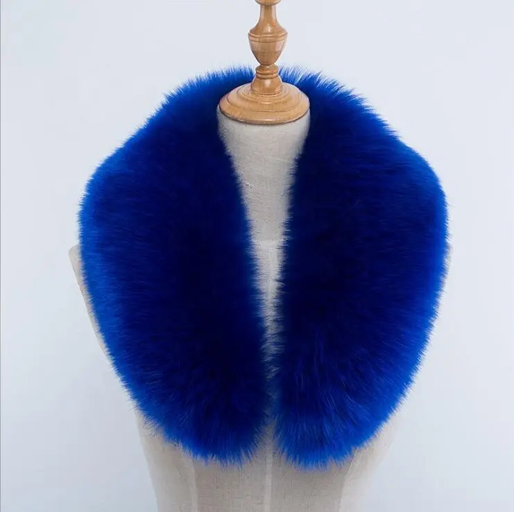 Luxury Raccoon Fur Neck Collar Winter Warm Natural Fur Womens Scarfs Faux Fur Coat Scarves Collar