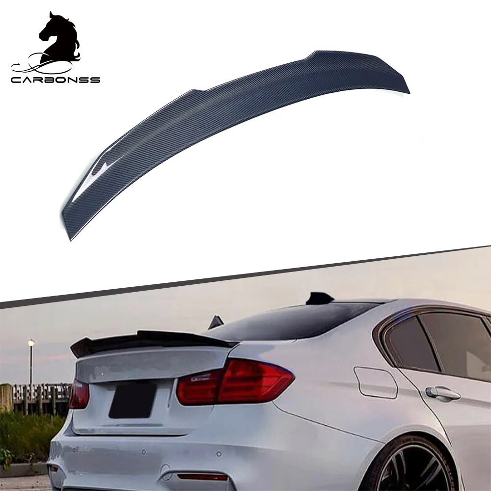 PSM Style Ducktail Trunk Rear Wing Spoier Car Boot Carbon Fiber Auto Parts Spoiler For BMW F30 F80 2013-2018