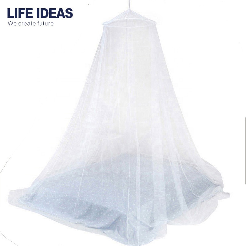 Hot Selling Luxury Folded Conical Home King Queen Size Bed Mosquito Netting Fabric Mesh Bed Mosquito Net