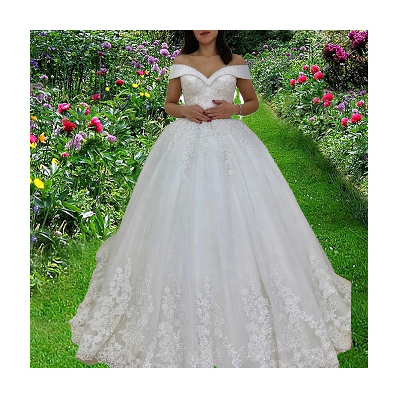 XUYA-V Neck Wedding Dress для Women, Bridal Gowns, Sexy Lace, Plus Size, Party