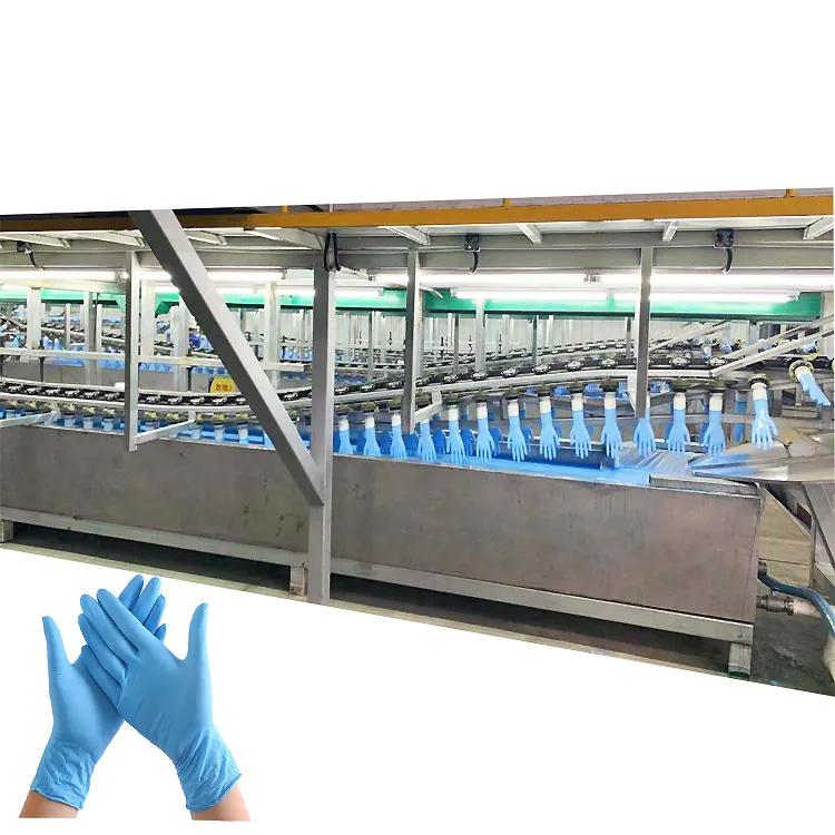 Glove Making Machines Latex Disposable Hand Gloves Making Machine Working Fully Automatic Nitrile Glove Making Machine