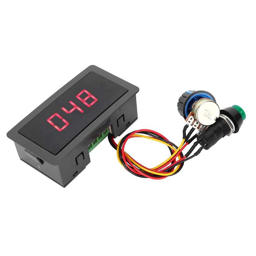 CCM5D Digital Display PWM DC Motor Governor Speed Regulator 6V 12V 24V 6A 8A 0~100% Adjustable Stepless Speed Switch Controller