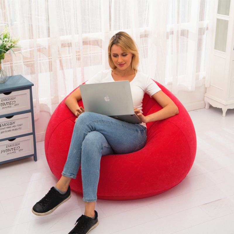 Wholesale Pvc Thickened Inflatable Sofa Small Comfortable Home Single Inflatable Sofa