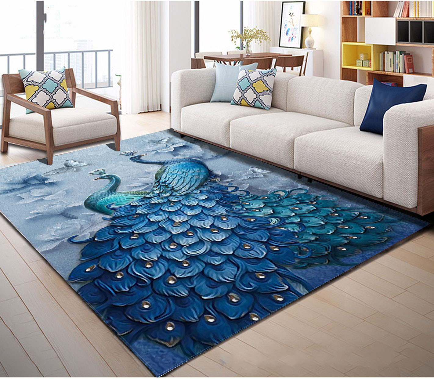 Indoor Modern Designer Abstract Collection Large Chinese 100% Polyester Printed Machine Made Home Persian Carpet Red Area Rug