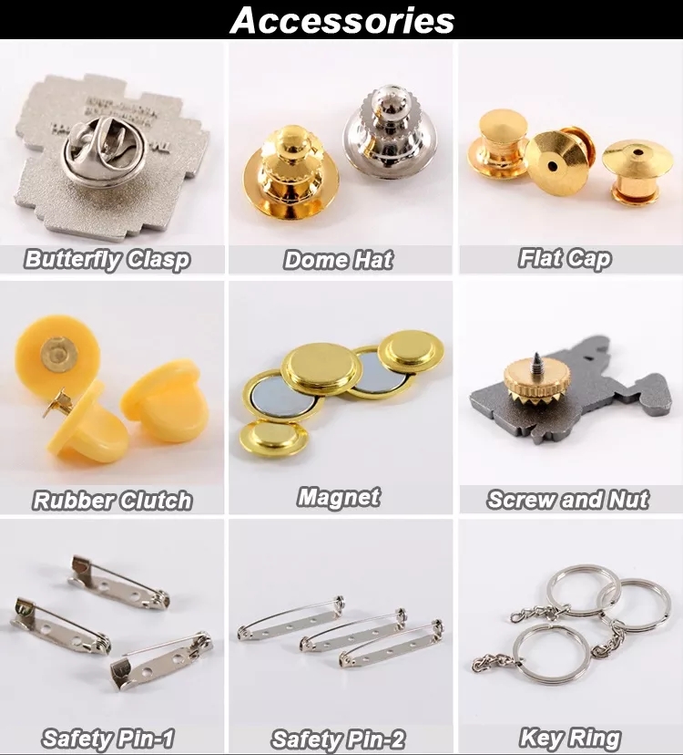 Hot Sale Factory Wholesale Custom Cute Cartoon Character Anime Metal Pins Soft Enamel Lapel Pin Badges