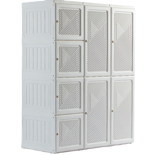 Plastic designs modular folding cupboard cheap foldable modern bedroom wardrobes