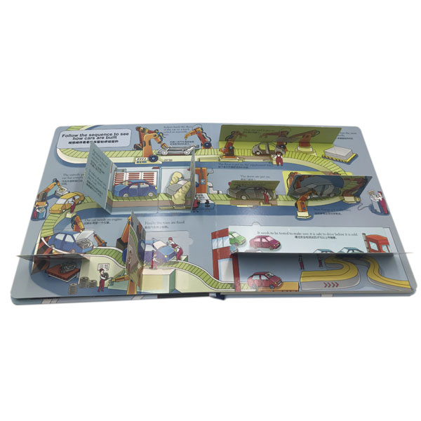 Custom Your Own Colorful Pop Up Book High Quality Eco-friendly Printing Children Cardboard Book Printing