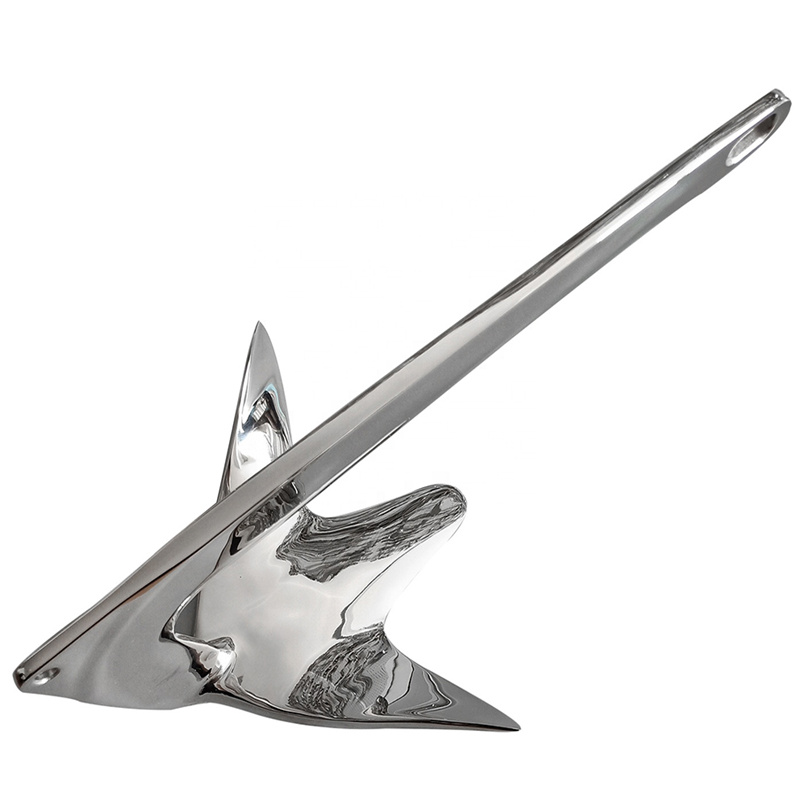 AISI316 Stainless Steel Polish Boat Bruce Style Anchor For Boat