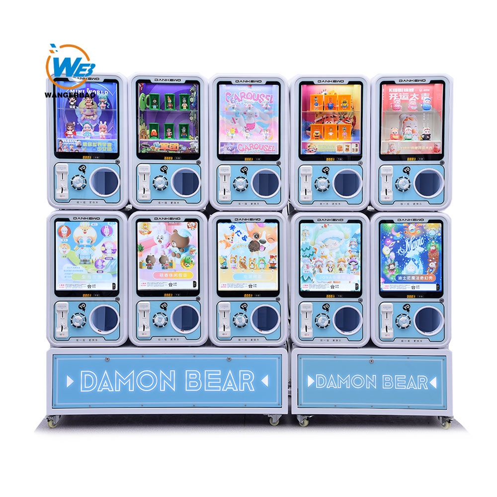 WANGERBAO Gacha Machine Source Factory Coin Acceptor Gashapon Machine Custom Mini 60-100mm Capsule Toy Gachapon Vending Machine
