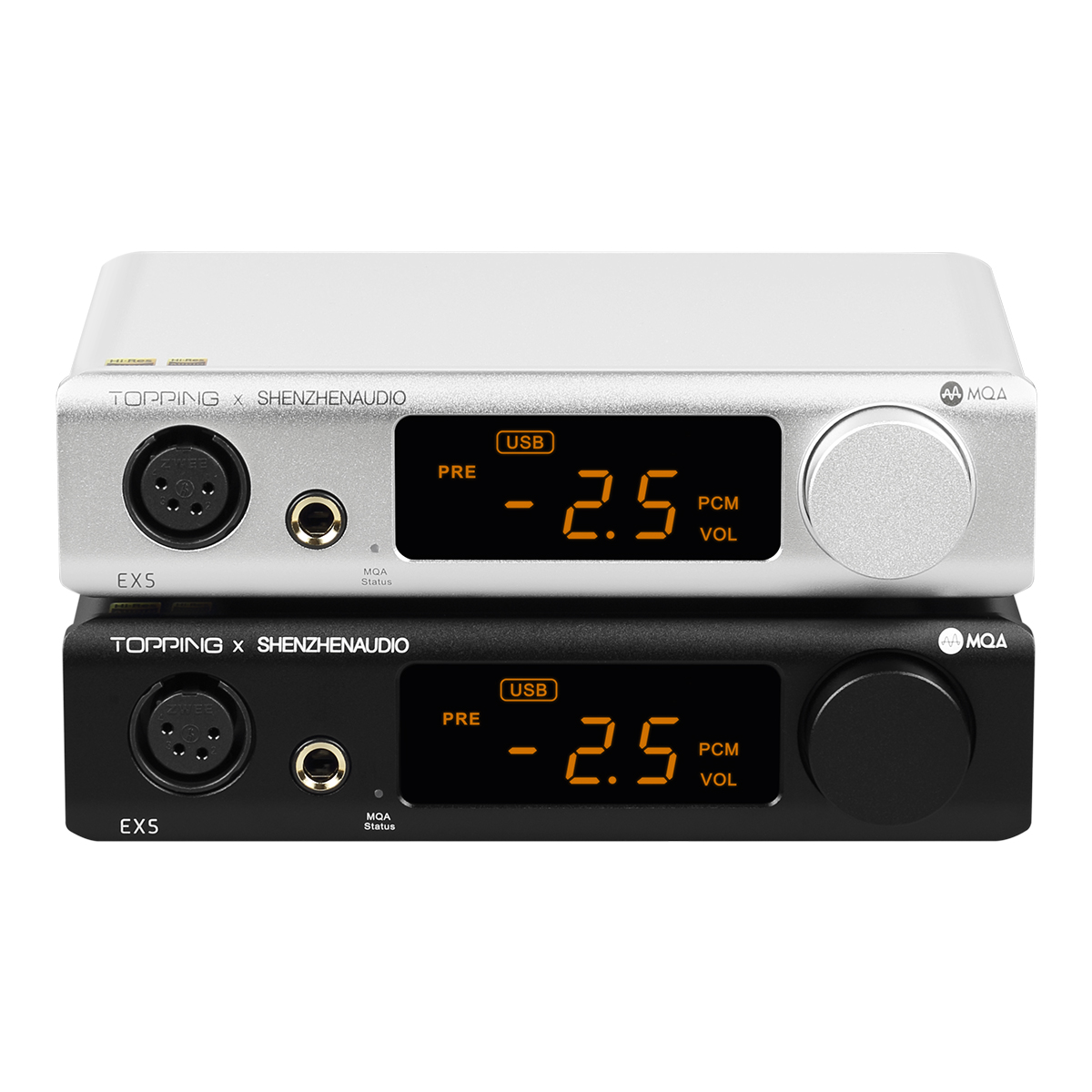 Topping&SHENZHENAUDIO EX5 ES9038Q2M*2 MQA BT5.0 High Performance DAC&Headphone amplifier