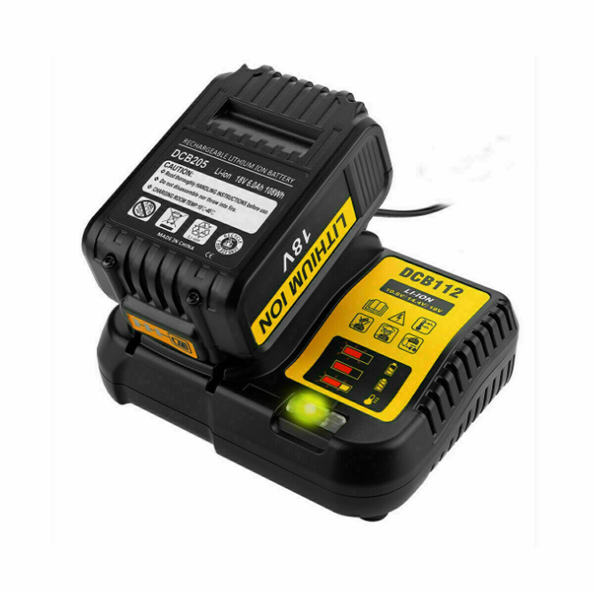 Заводское зарядное устройство Dcb204 DCB112 для Dewalt DCB205 18650