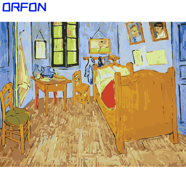 Orfon LY1365 краска по номерам для взрослых натюрморт современная цифровая DIY Цветная картина маслом наборы на холсте без рамки