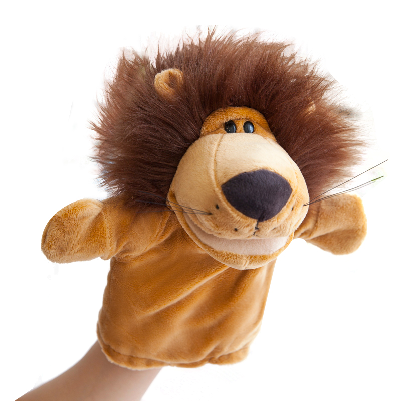 Good quality Jungle animal hand puppet plush hand puppet stuffed hand puppet