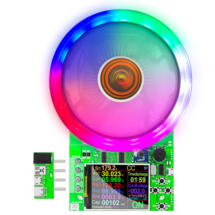 DL24/P 150W/180W 2,4 "DC USB тестер Электронная нагрузка 18650 Емкость аккумулятора автомобиля монитор разрядки внешнее аккумуляторное устройство метр проверки