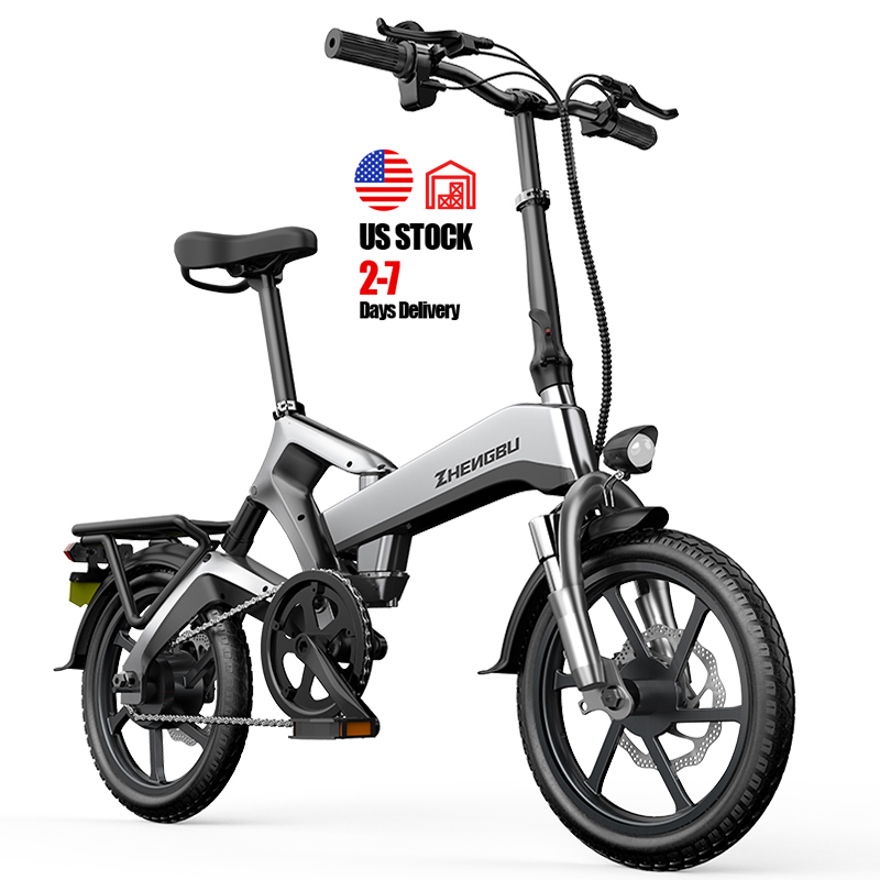 US Drop shipping 16'' magnesium alloy 400W 10.4Ah 48V Foldable electric bike moped K6 ebike