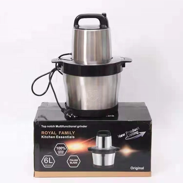 Fufu машина многофункциональный 6L Мясорубка Электрический большой емкости 1000 Вт Мясорубка нож для резки овощей