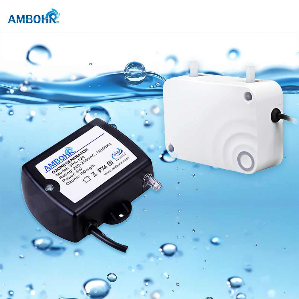 AMBOHR SPA-124 100mg/h Mini Portable Home Spa Ozonator Water Treatment Machinery For Spa & Ice Bath