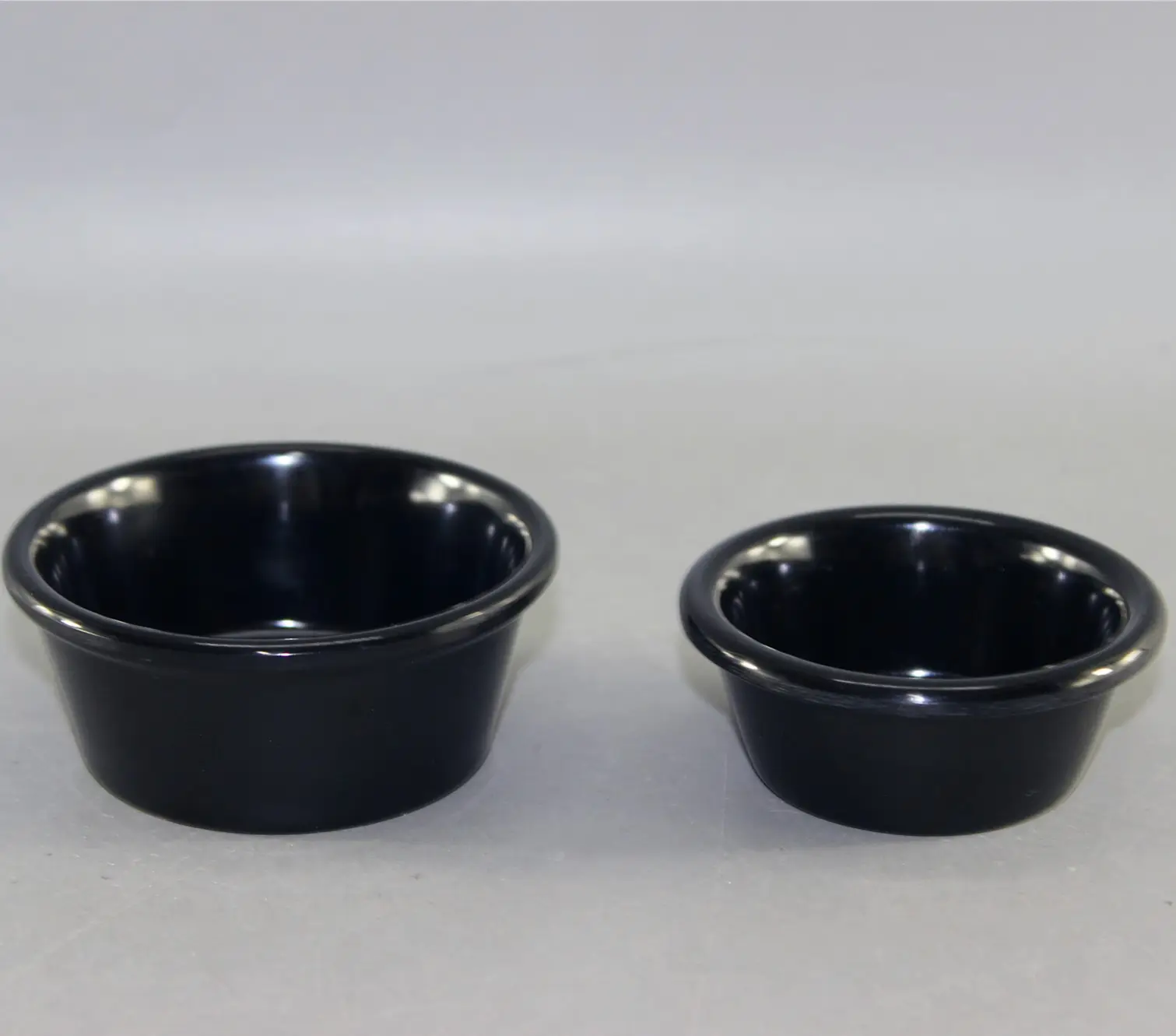 Melamine Bowl Stackable Plastic Ramekin Black Melamine Cake Bowl