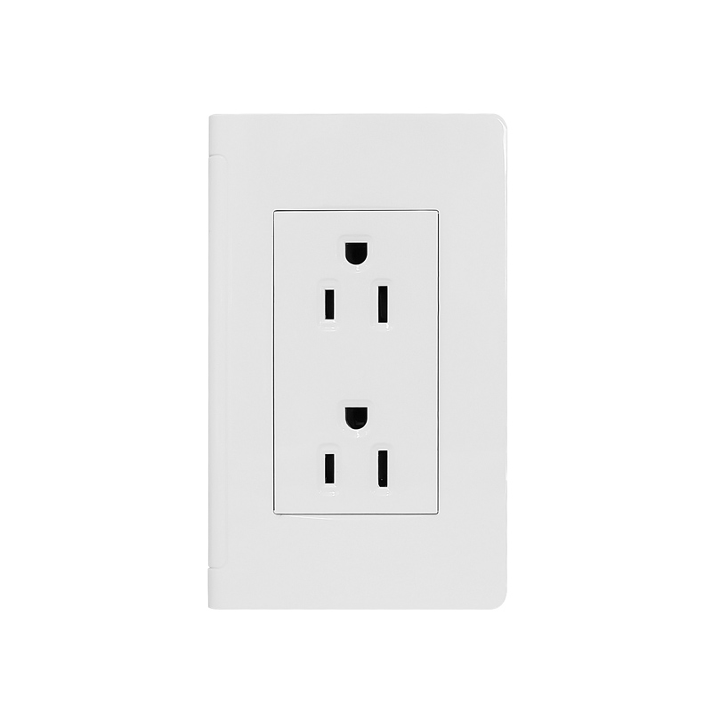 110V Electrical Wall Switch and Socket 1 Gang Switch 2 Gang Socket Set Customize Color 110/220V AC 15 Years 120*70mm Plastic 15A