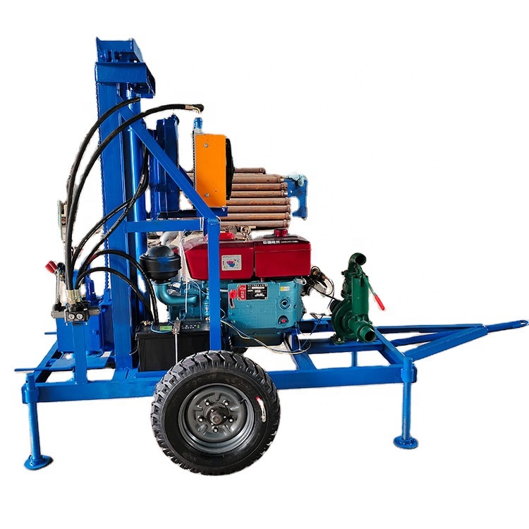 22Hp мощность HR-150D буровая установка для бурения скважин на воду дизельный буровой платформы для бурения буровых скважин с алмазных долот 150 м глубина