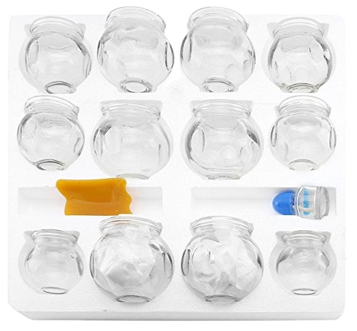 OCELL Ticken огонь банки чашка стекло Hijama набор 12 шт. традиционная китайская терапия массаж тела