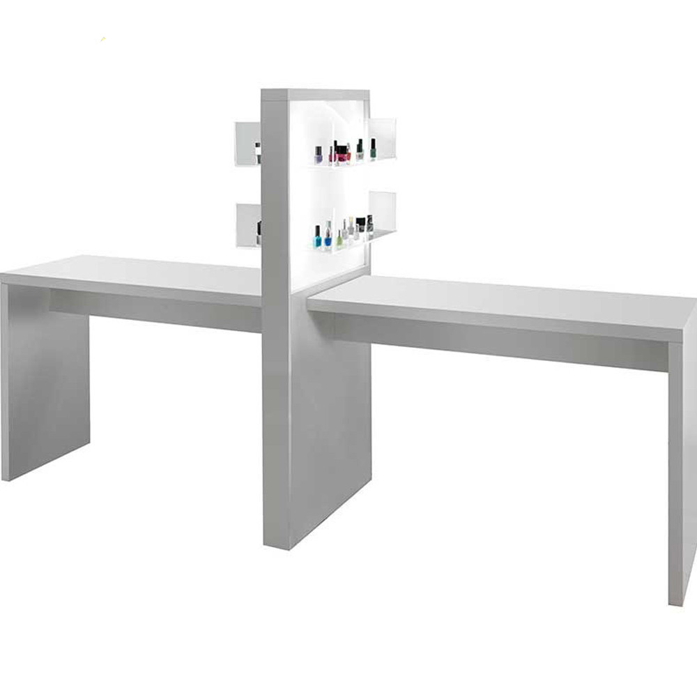 Modern beauty salon furniture portable double nail manicure table