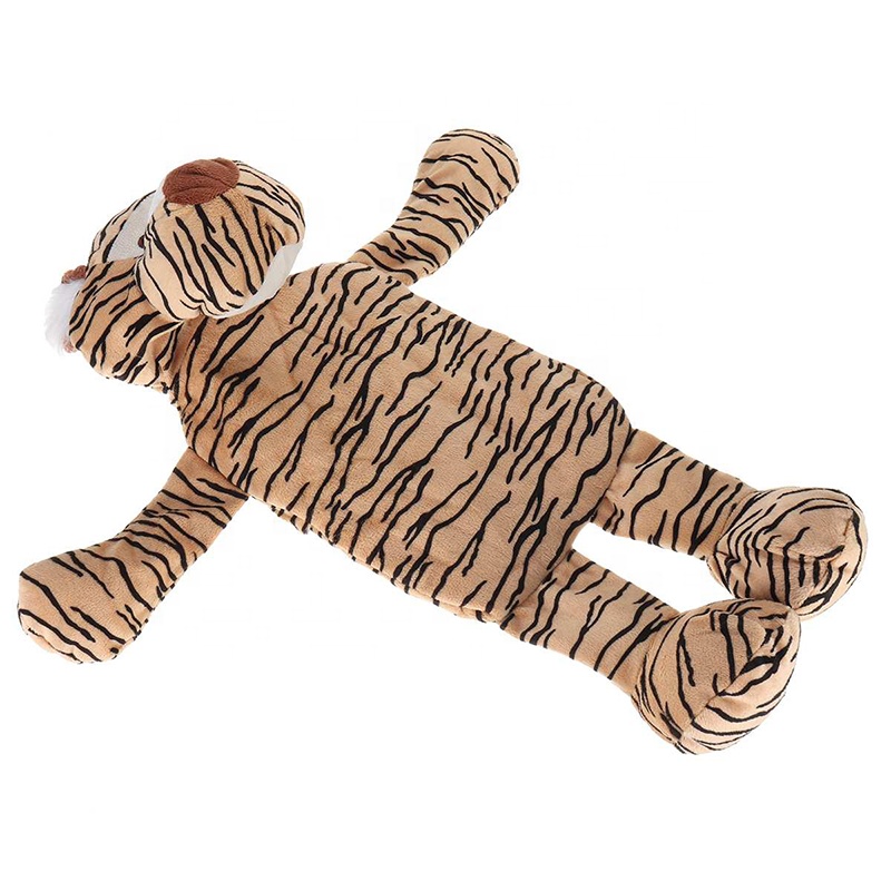 small rubber hot water bottle silicone with plush animal cover