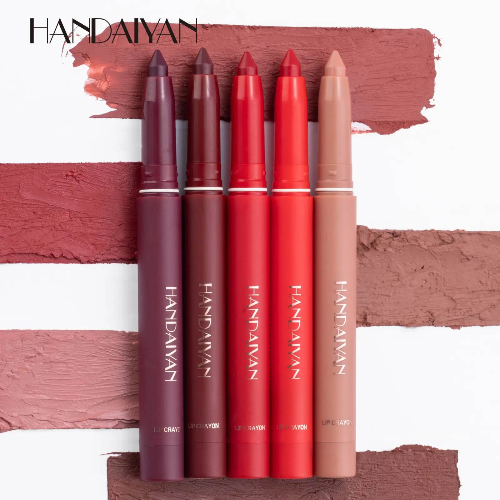 HANDAIYAN non-fading non-stick cup dual use matte lipstick pencil lip liner lipstick wholesale