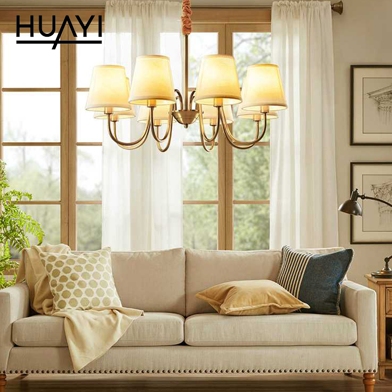 HUAYI High Performance Modern Decorative Multiple Heads E14 Indoor Living Room Bedroom Hotel Chandelier