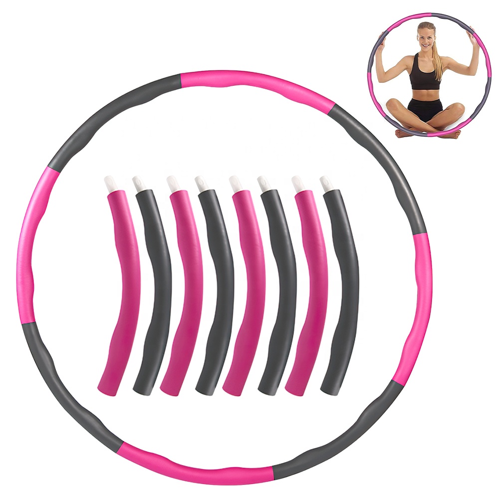 Adjustable Detachable Weighted Hoola Hoop Adult Fitness Hula Ring Hula Hoops with Weight