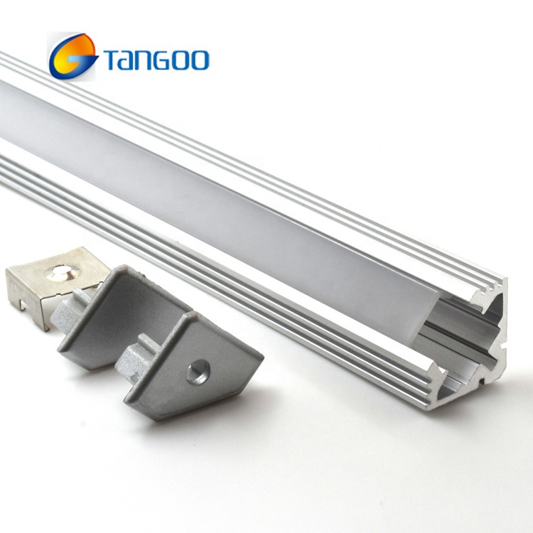 led profile light with wall corner mounted led strip aluminum channel slot profile