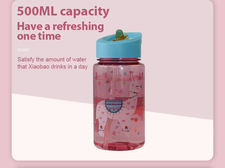 Hot Sale Little 400ml 500ml Pink Color Cute Kid Bottle Hot Or Cold Water Suitable Kid Bottle Milk Carton Water Bottle For Kids