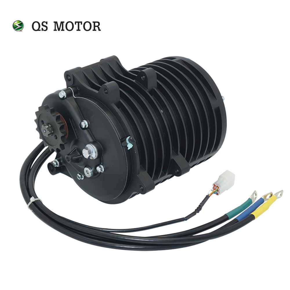 Новый Средний приводной двигатель QS138 70H V3 72 в 100 км/ч с редуктором 1:2.35 для электрического вездехода диртбайка мотоцикла