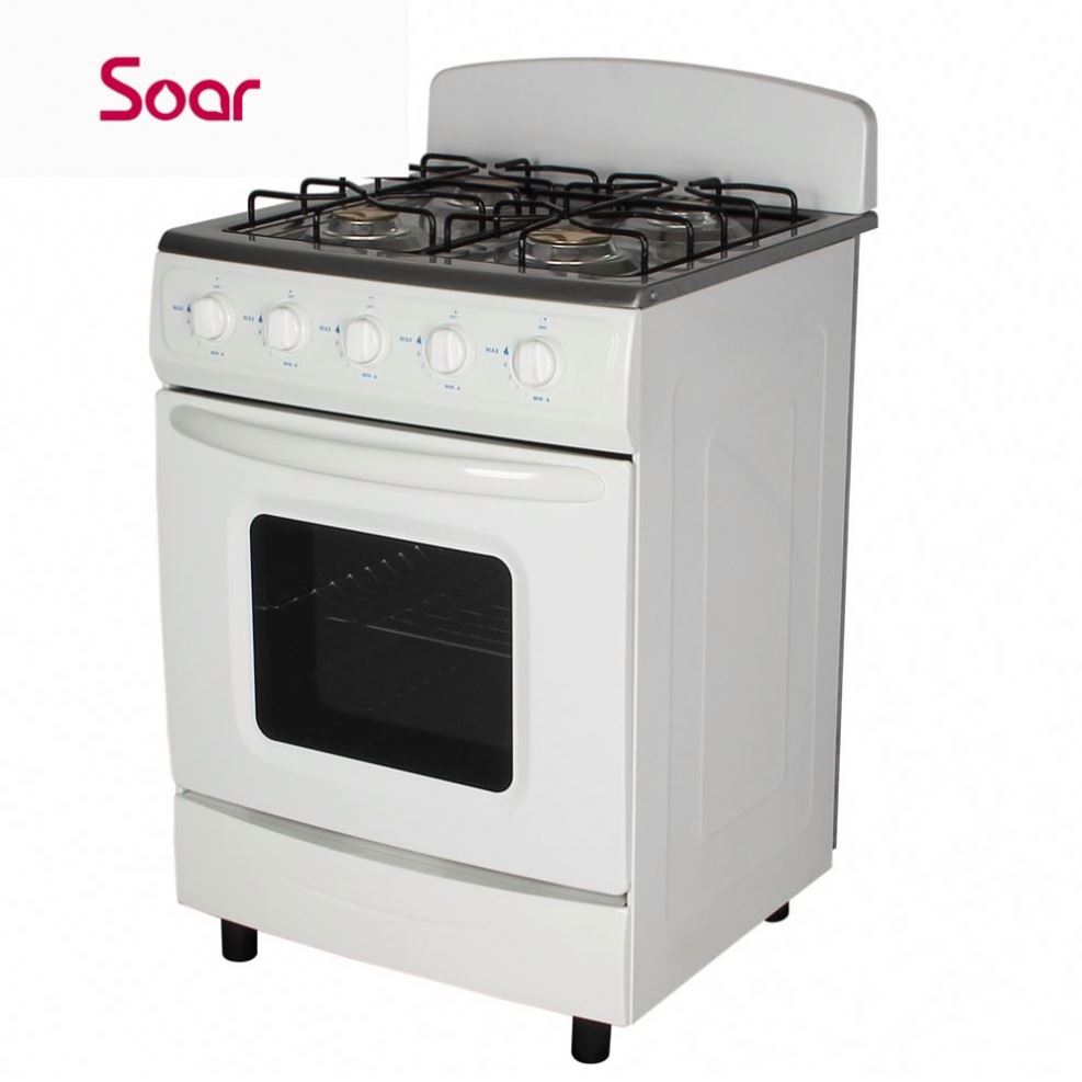 4 burner cooking range free standing 3 Burner gas oven and 1 hotplate