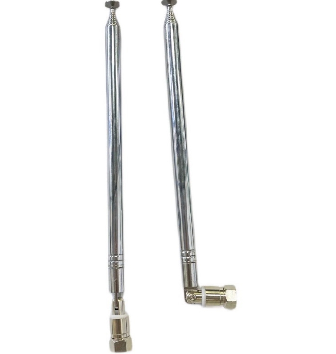 7120 radio rod antenna F-head to 3.5mm TV head, TV female head with a total length of 76cm, three piece adapter