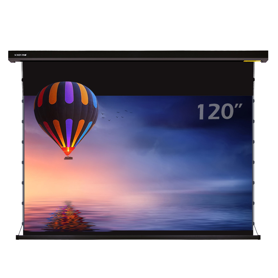 Новый моторизованный проектор 120 дюйма, экран CLR 16:9 4K UHD, потолочный светильник, отклонение для ультракоротких проекторов UST