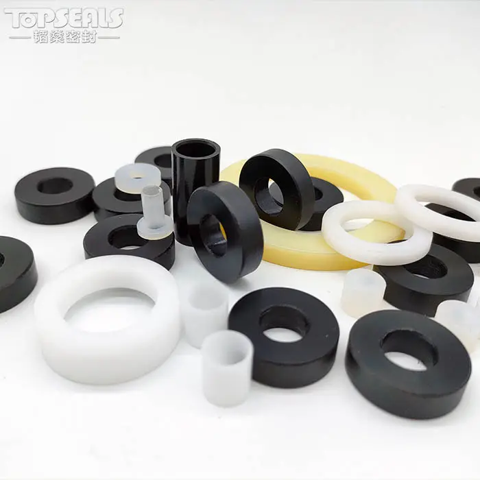 Hardware accessories low-friction machine plastic black glassed filled nylon spacer plastic washer