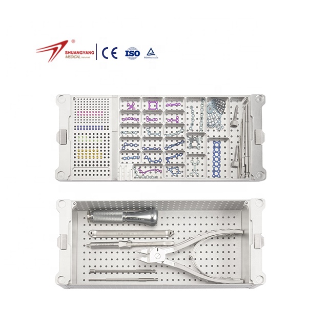 Shuangyang New Design Orthopedic Surgical Maxillofacial Plate Instrument Set