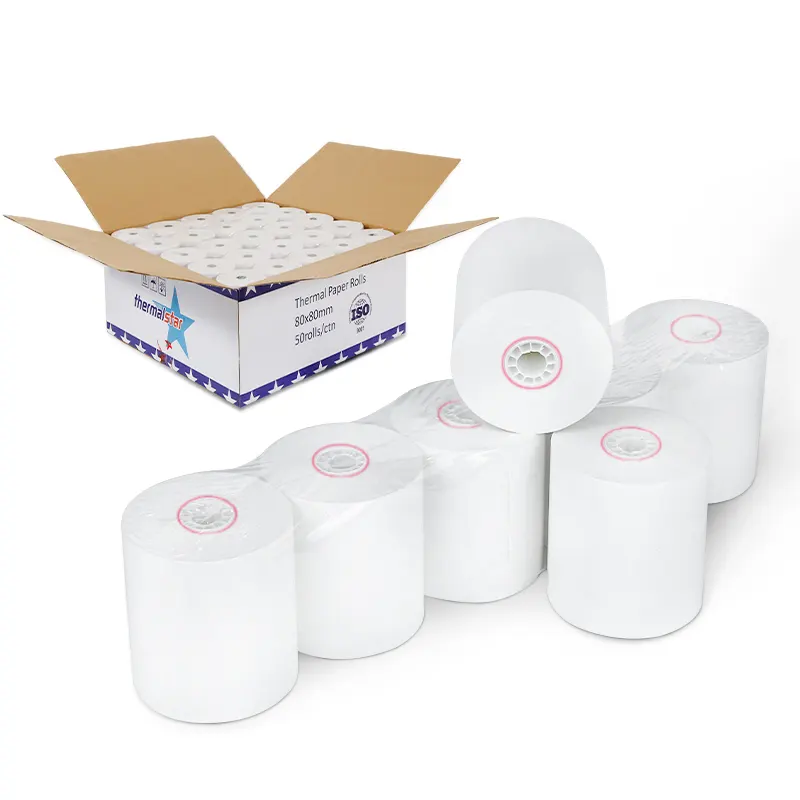 Thermal Printer Paper Rolls Cash Register Paper 3 1/8 X 230 Thermal Printer Paper Roll With BPA Free Paper For USA Market With Different Sizes