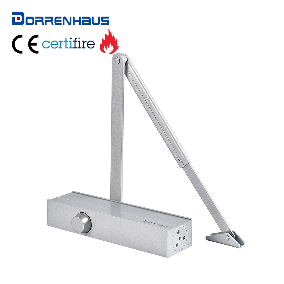 DORRENHAUS D2024 CE Marked And CERTIFIRE Approved Hydraulic Door Closer Spring Size Adjustable EN2-4