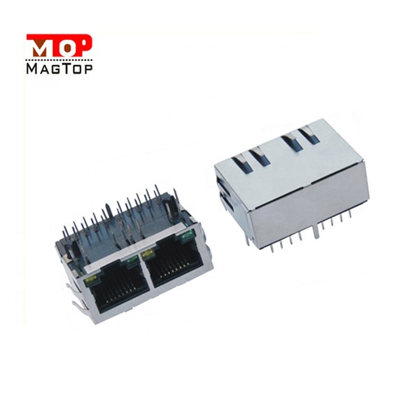 Хорошее качество подключения интернет RJ45 разъем 1*2 разъем