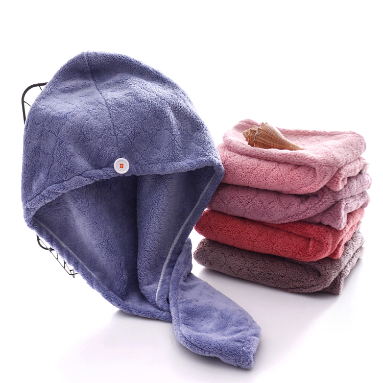 Turban hair wrap towel microfiber of dry hair hat